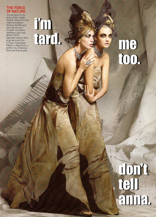 Illustration for article titled LOLVogue: Tard Moddles & Bahlinceeyagga